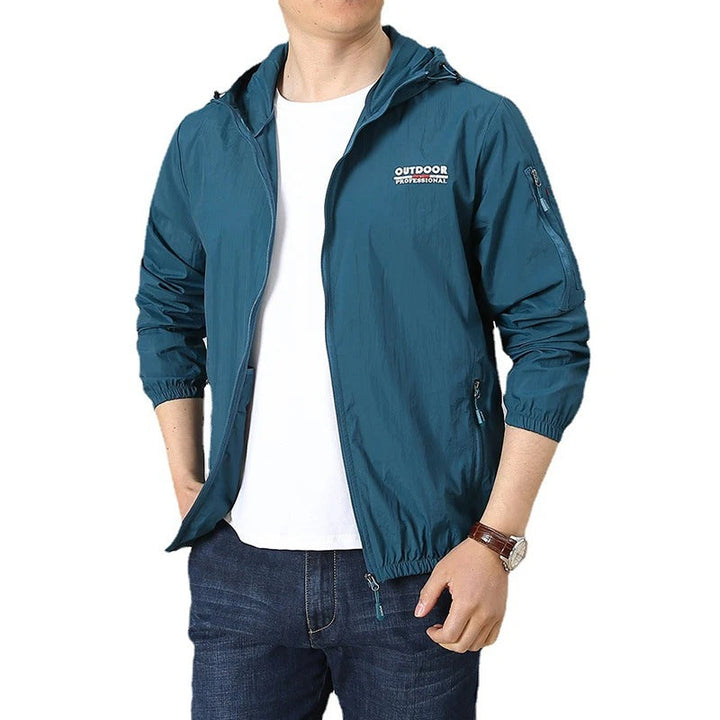 Lisslune | Lightweight water and sun-resistant summer jacket men with hood