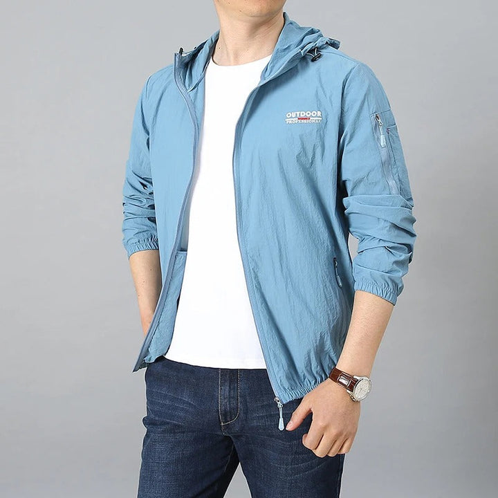 Lisslune | Lightweight water and sun-resistant summer jacket men with hood