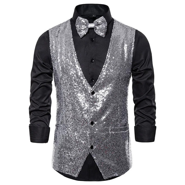 Lisslune | Vest | Party Glitter Vest for Men