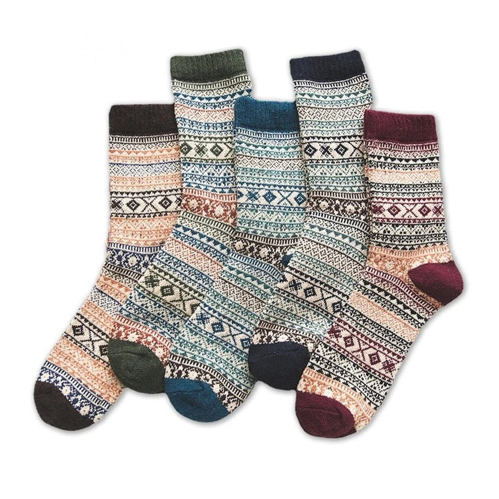 Lisslune | 5-Pack Socks Mega Warm Socks in Scandinavian Design
