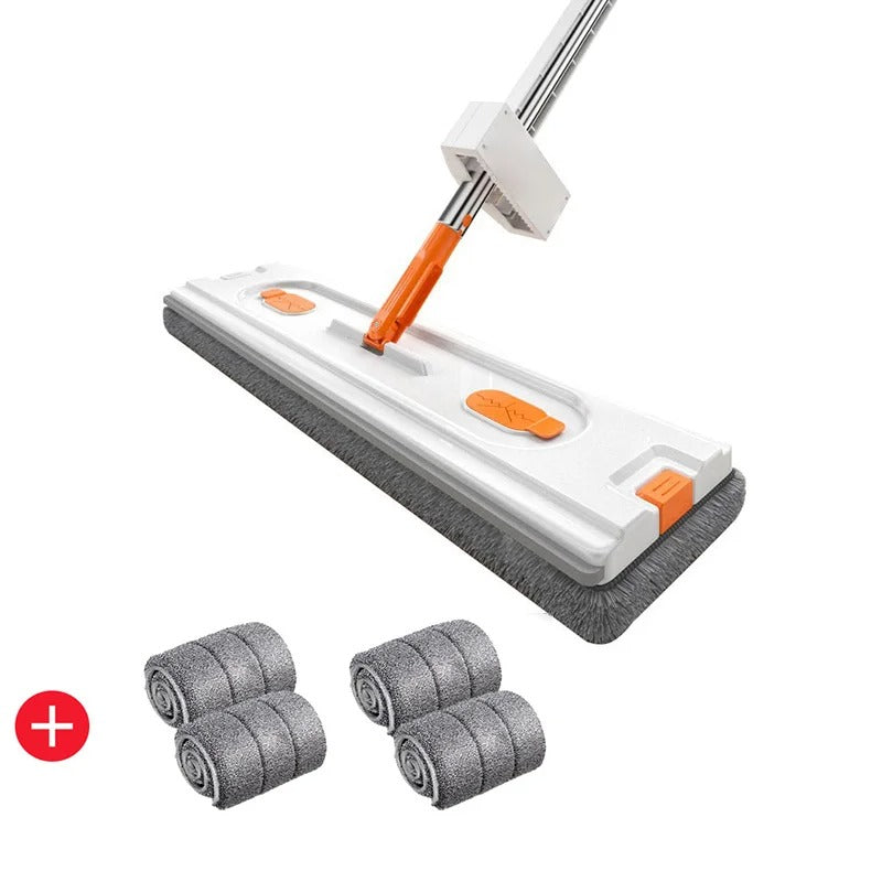 Lisslune | EasyClean | Large Flat Mop 2023 | Stainless Steel Rod