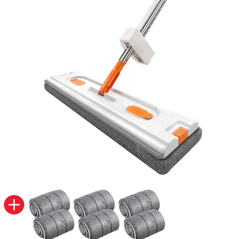 Lisslune | EasyClean | Large Flat Mop 2023 | Stainless Steel Rod