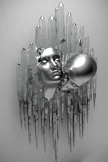 Lisslune | CANVASTAAL | Stylish Wall Decoration | Unique Metallic Posters | Artwork Wall Canvas