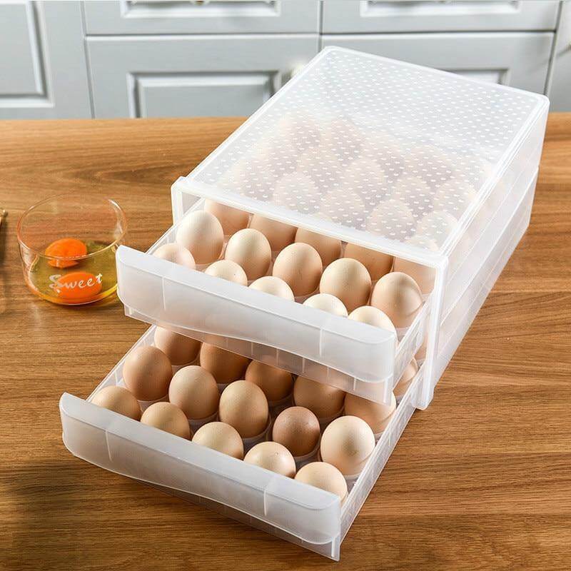 Lisslune | Transparent Egg Storage Drawer Container
