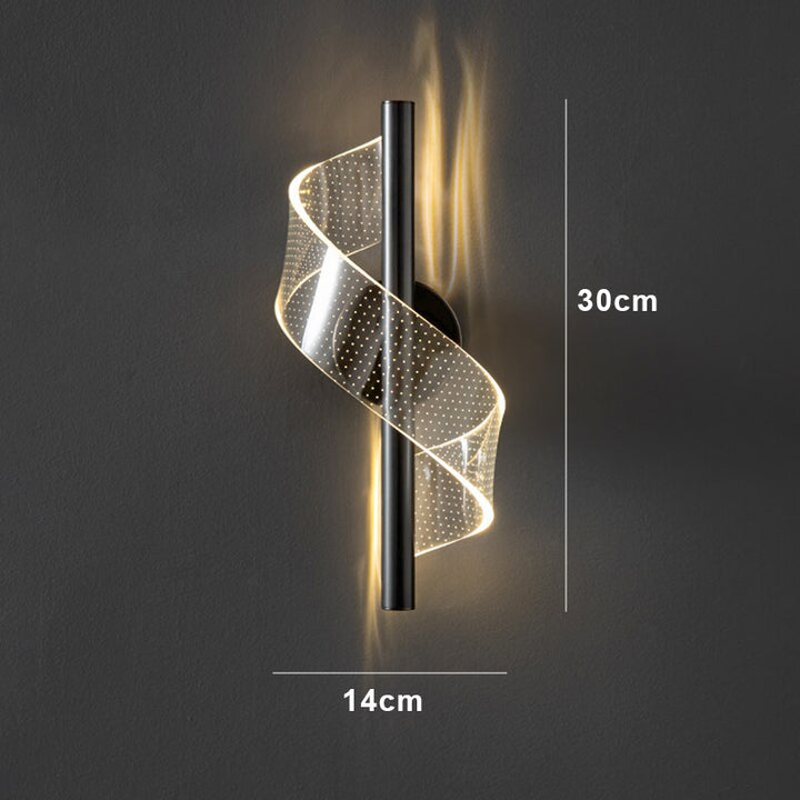 Lisslune | Luxury Glass Wall Lamp with Candle Holder