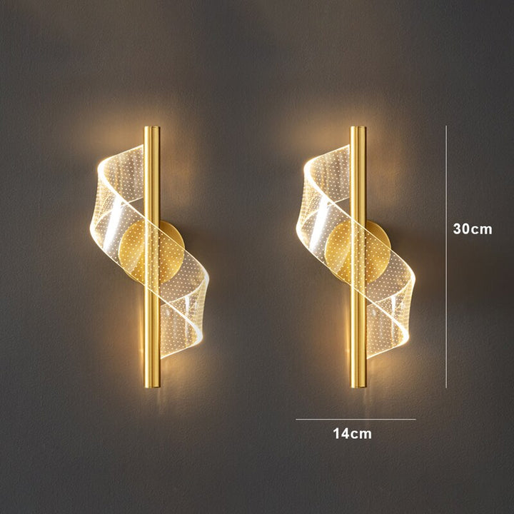 Lisslune | Luxury Glass Wall Lamp with Candle Holder
