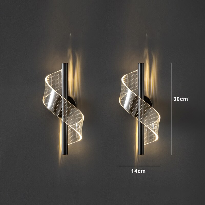 Lisslune | Luxury Glass Wall Lamp with Candle Holder