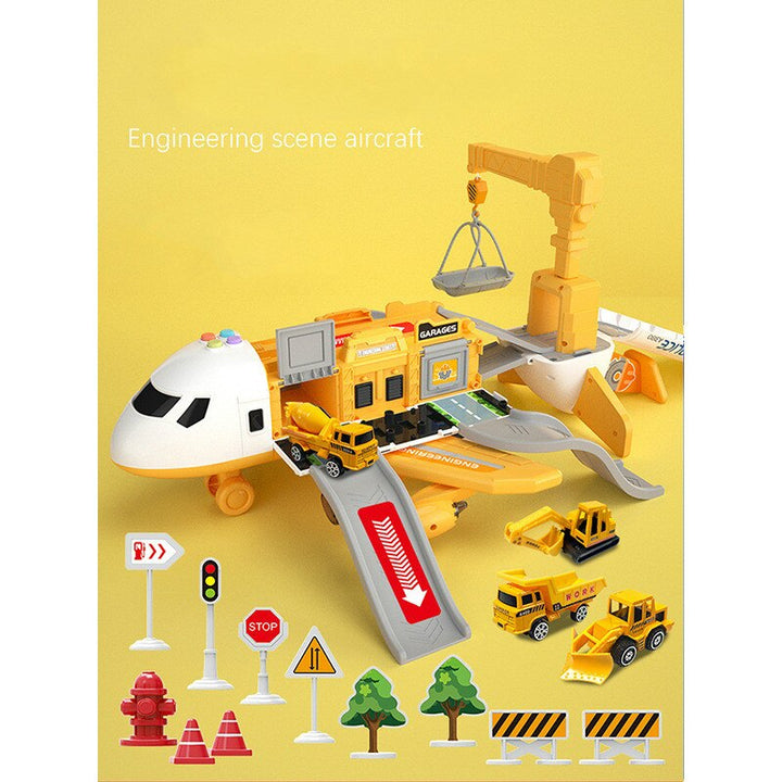 Lisslune | SkyExplorer Airplane Playset – 20-piece Roleplay & Building Set for Children