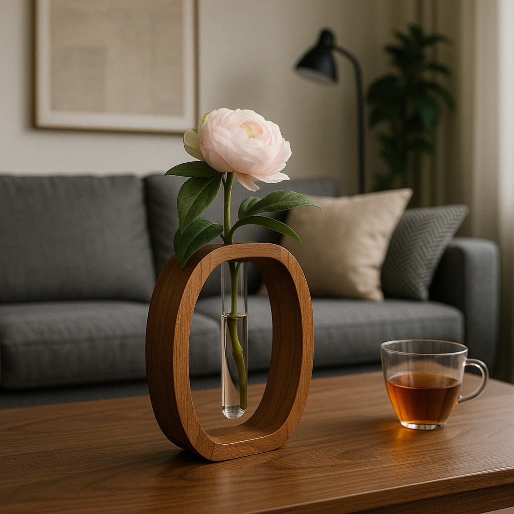 Lisslune | Nordic Style Oval Frame Tube Vase
