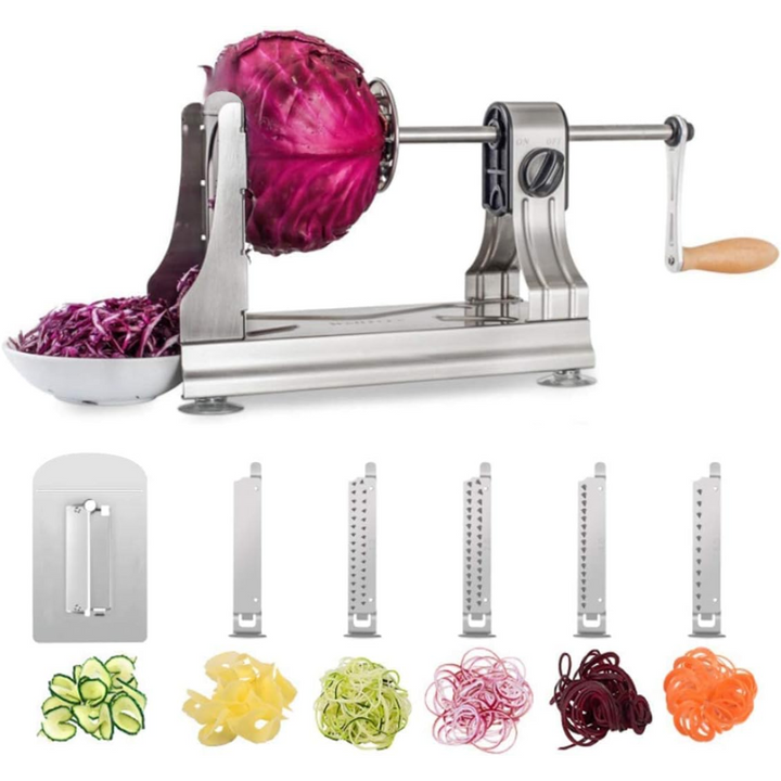 Lisslune | Vegetable Spiralizer with 6 Blades