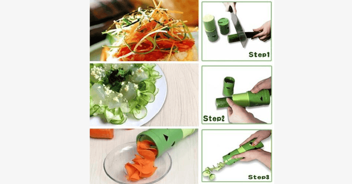Lisslune | Magic Veggie Twister – Create spiral designs with vegetables!