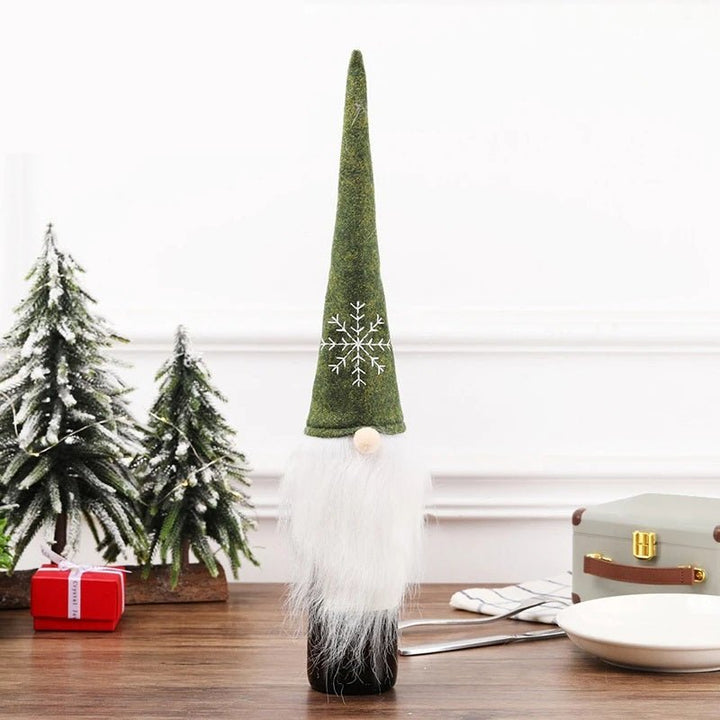 Lisslune | Velvet Christmas Wine Bottle Covers – Stylish Dress Set for Festive Table Décor & Perfect Holiday Gifts