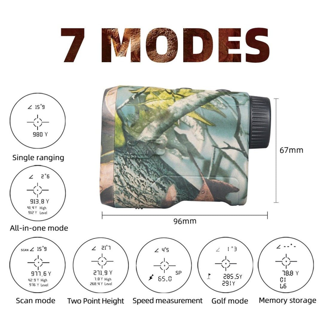 Lisslune | Verniora Elite Hunting Range Finder | Precision laser distance measurer with angle compensation for hunting and golf