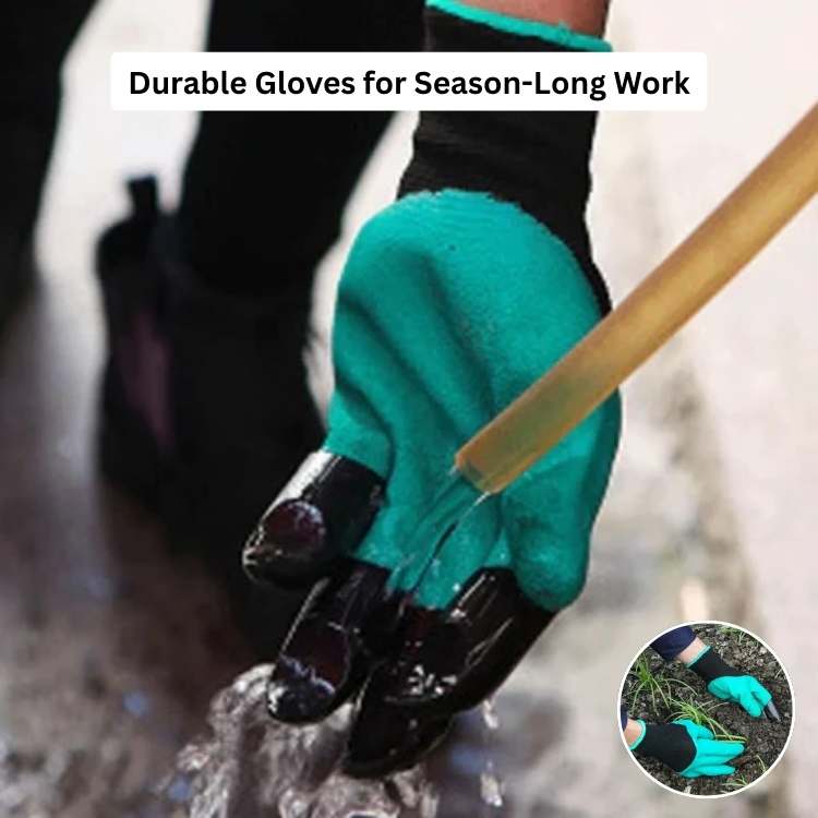 Lisslune | Gardening Gloves with Removable Claws | Durable, Puncture-Resistant & Comfortable for Digging, Planting, and Raking