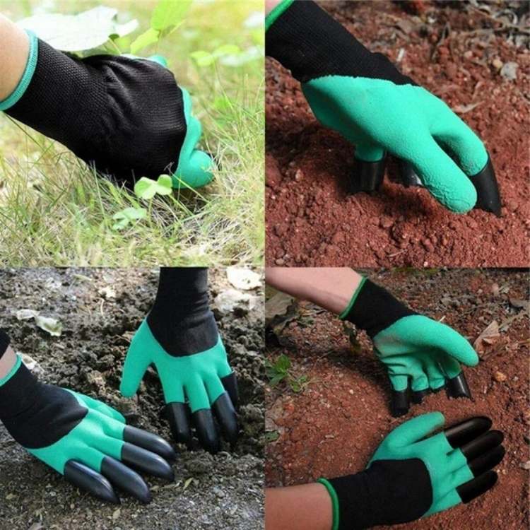 Lisslune | Gardening Gloves with Removable Claws | Durable, Puncture-Resistant & Comfortable for Digging, Planting, and Raking