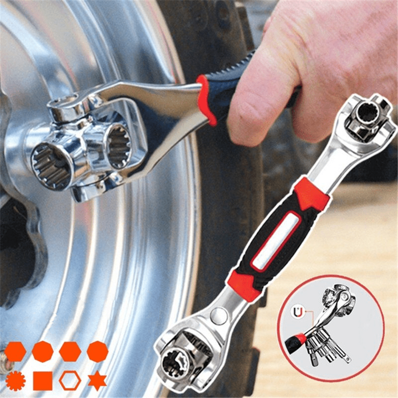 Lisslune | SocketFlex 48 – Alloy Steel 48-in-1 Wrench for Quick Size Selection