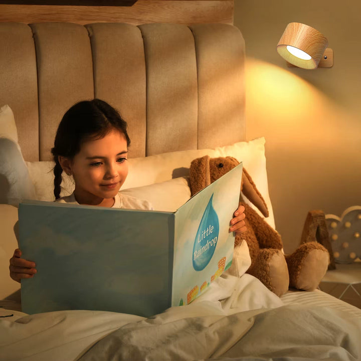 Lisslune | Battery Operated Wall Light | Rechargeable, 360° Adjustable & Wireless for Modern Interiors