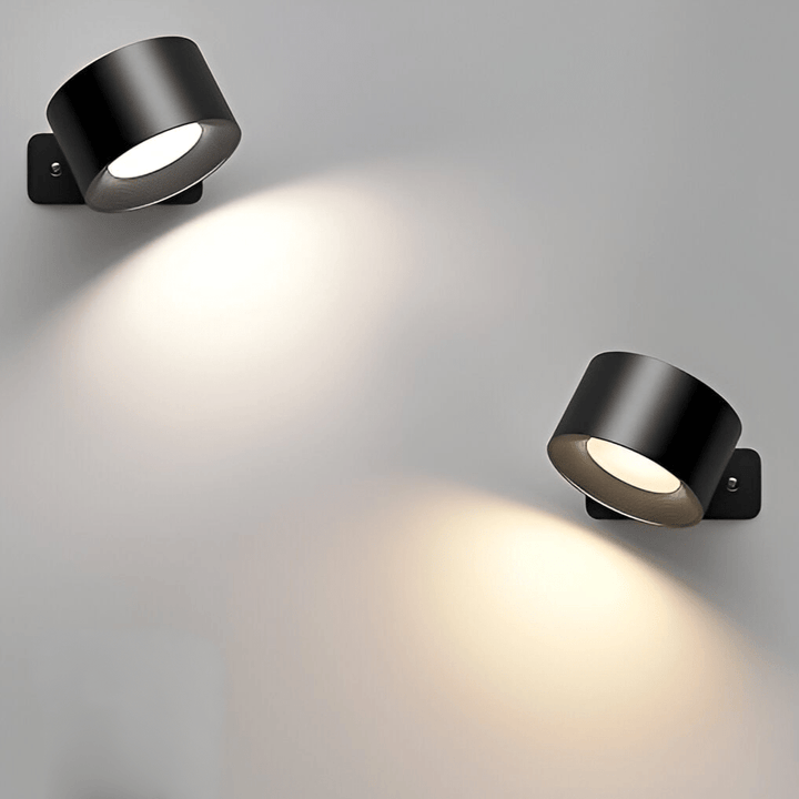 Lisslune | Battery Operated Wall Light | Rechargeable, 360° Adjustable & Wireless for Modern Interiors
