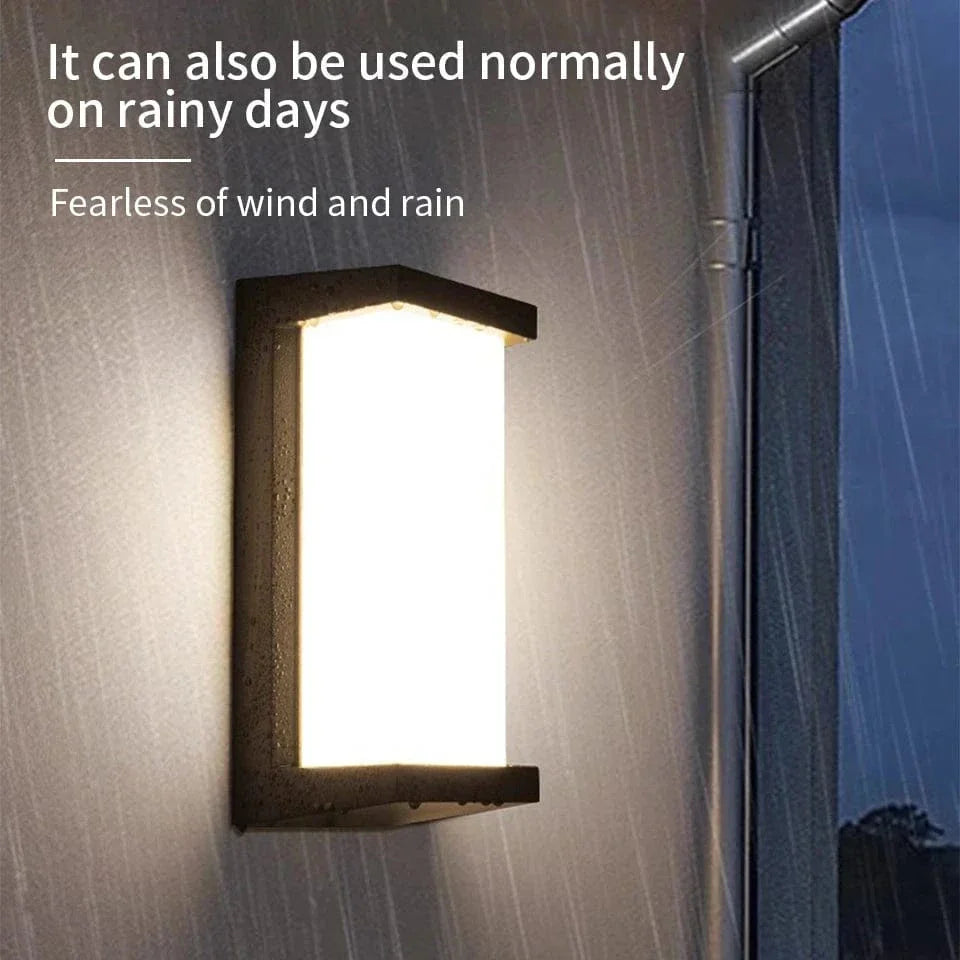 Lisslune | LED Outdoor Wall Light | Waterproof, PIR Motion Sensor for Balconies, Porches & Gardens