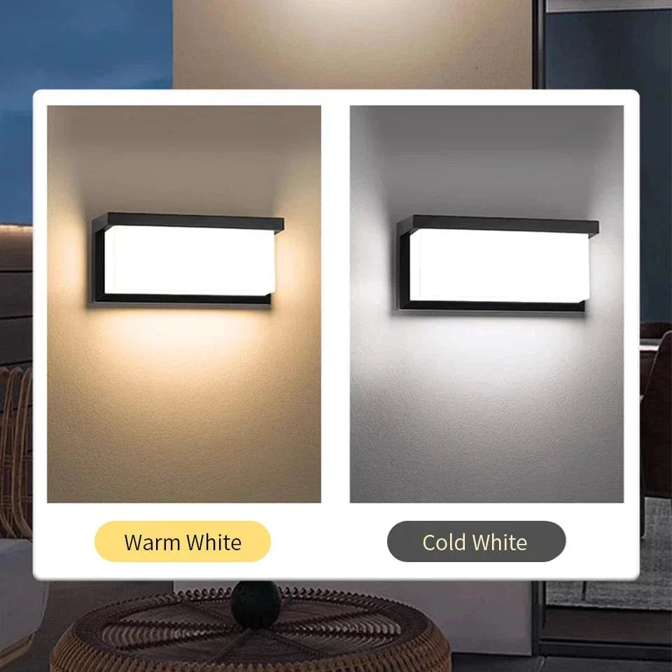 Lisslune | LED Outdoor Wall Light | Waterproof, PIR Motion Sensor for Balconies, Porches & Gardens