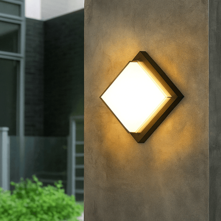 Lisslune | LED Outdoor Wall Light | Waterproof, PIR Motion Sensor for Balconies, Porches & Gardens