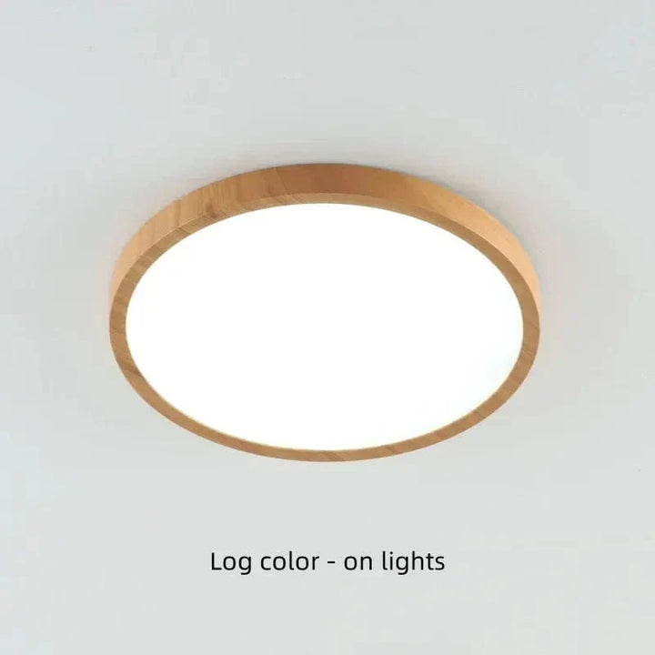 Lisslune | LED Ceiling Light | Ultrathin Wood Grain Design, Dustproof & Dimmable for Modern Interiors