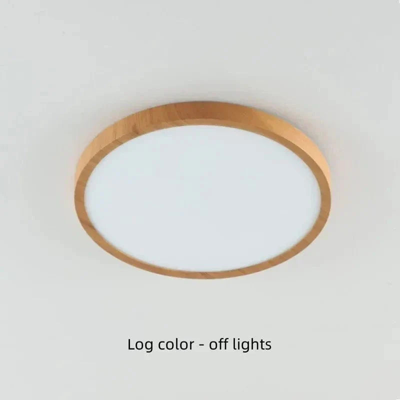 Lisslune | LED Ceiling Light | Ultrathin Wood Grain Design, Dustproof & Dimmable for Modern Interiors