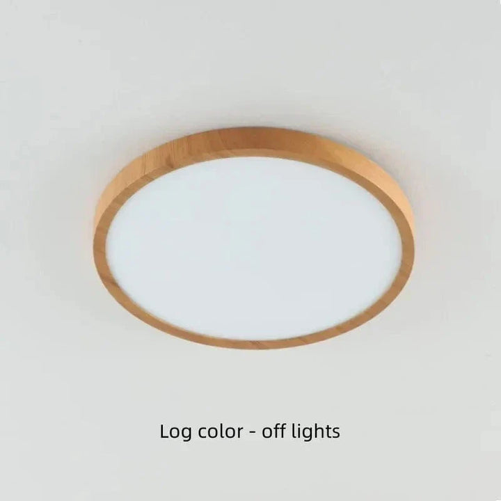 Lisslune | LED Ceiling Light | Ultrathin Wood Grain Design, Dustproof & Dimmable for Modern Interiors