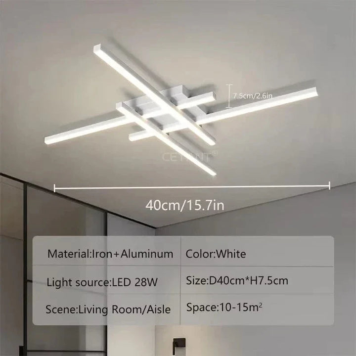 Lisslune | Modern LED Ceiling Light | Energy Efficient, Soft Illumination & Available in 30/40/50cm for Bedroom and Living Room