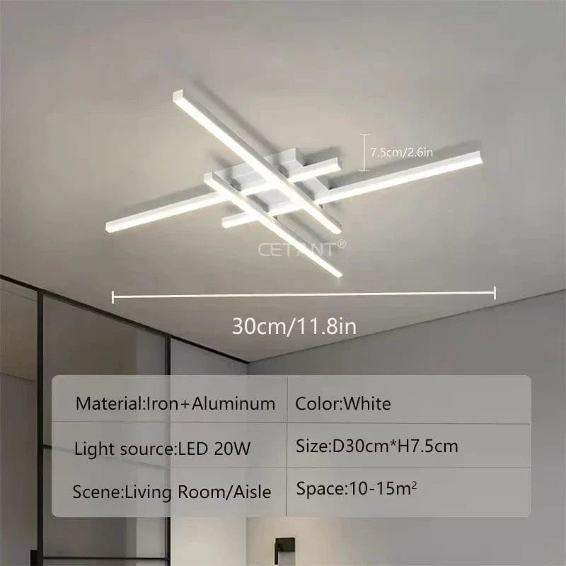 Lisslune | Modern LED Ceiling Light | Energy Efficient, Soft Illumination & Available in 30/40/50cm for Bedroom and Living Room