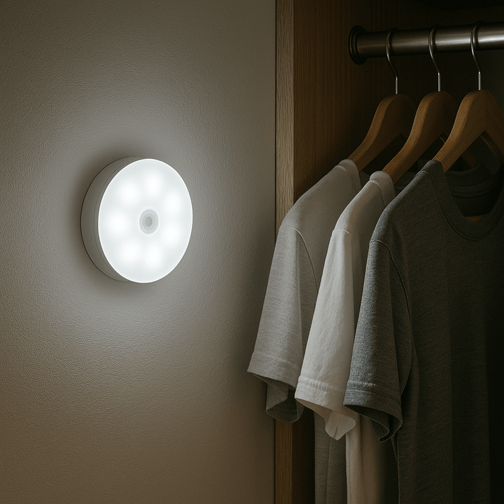 Lisslune | Rechargeable Motion Sensor LED Light | Energy-Saving, USB Rechargeable & Ideal for Hallways, Stairs, Wardrobes & Cupboards