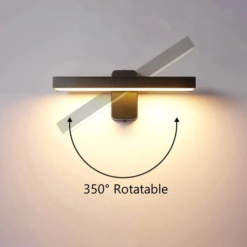 Lisslune | PIR Motion Sensor Outdoor Wall Light | IP65 Waterproof, Rotatable Design & Adjustable Length for Gardens and Entrances