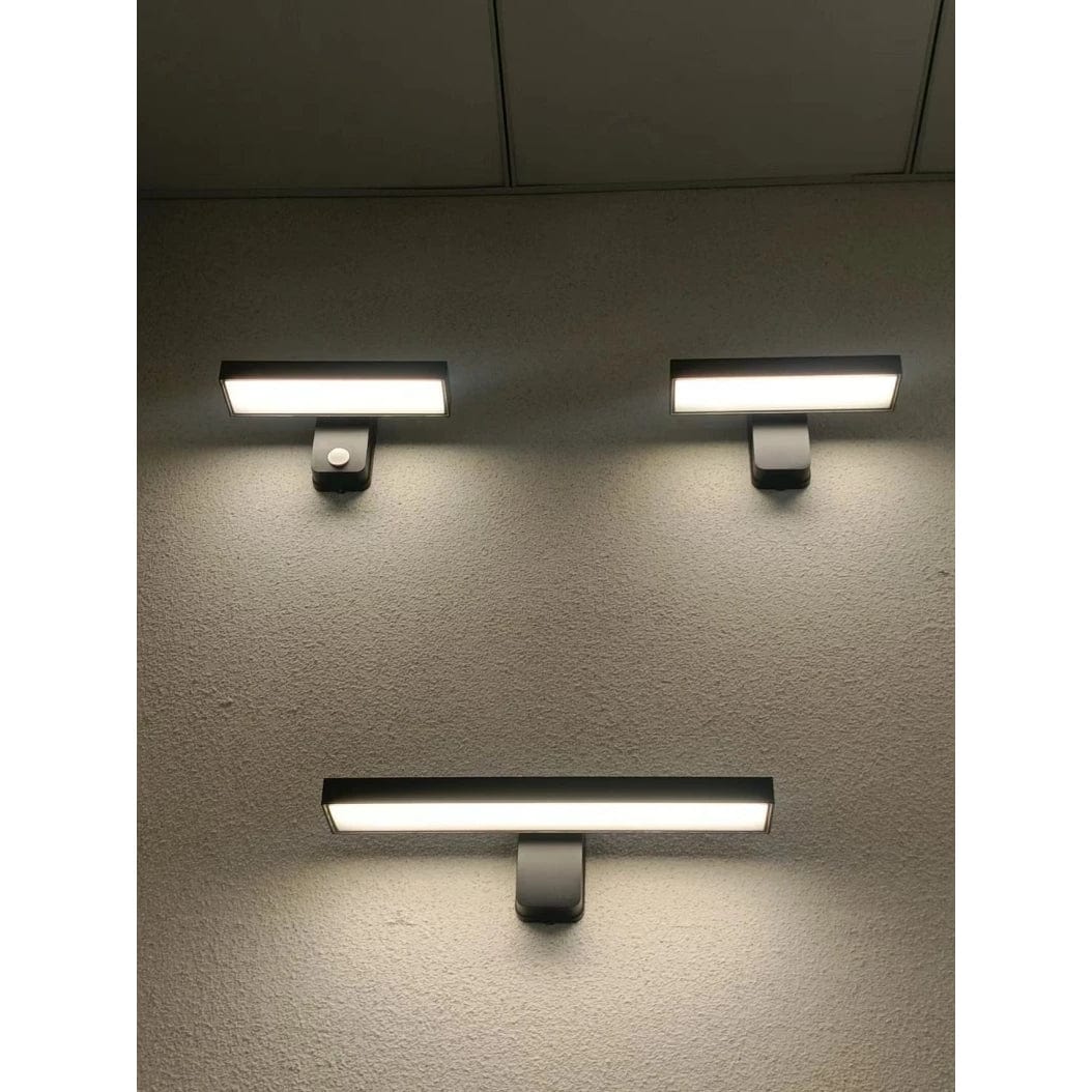 Lisslune | PIR Motion Sensor Outdoor Wall Light | IP65 Waterproof, Rotatable Design & Adjustable Length for Gardens and Entrances