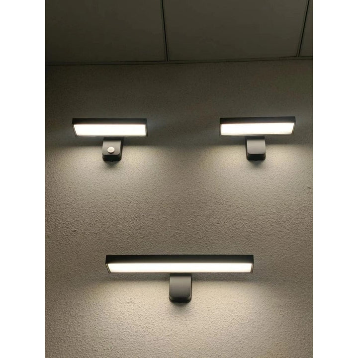 Lisslune | PIR Motion Sensor Outdoor Wall Light | IP65 Waterproof, Rotatable Design & Adjustable Length for Gardens and Entrances