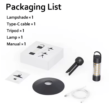 Lisslune | Adjustable Rechargeable Camping Light | Waterproof, Portable & Ideal for Hiking and Outdoor Adventures