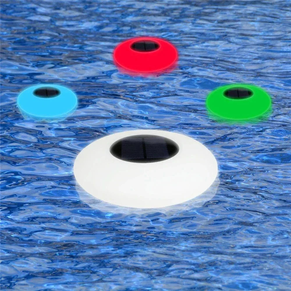 Lisslune | Solar Floating LED Pool Lights – Colour Changing Waterproof Inflatable Garden Lights