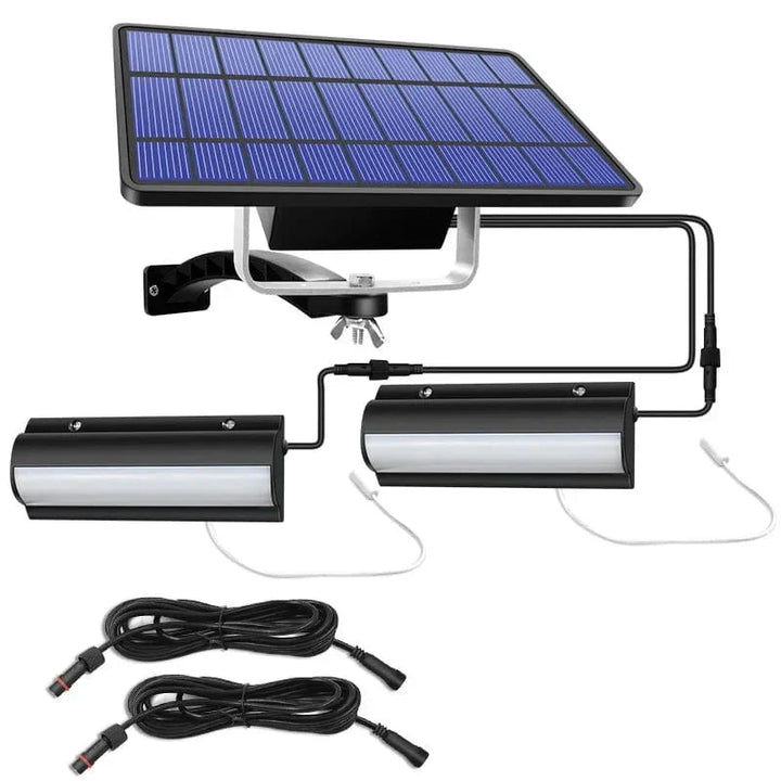 Lisslune | Solar Pendant Outdoor Light | Dual or Single Head, IP65 Waterproof & Ideal for Patios, Barns, and Indoor Spaces