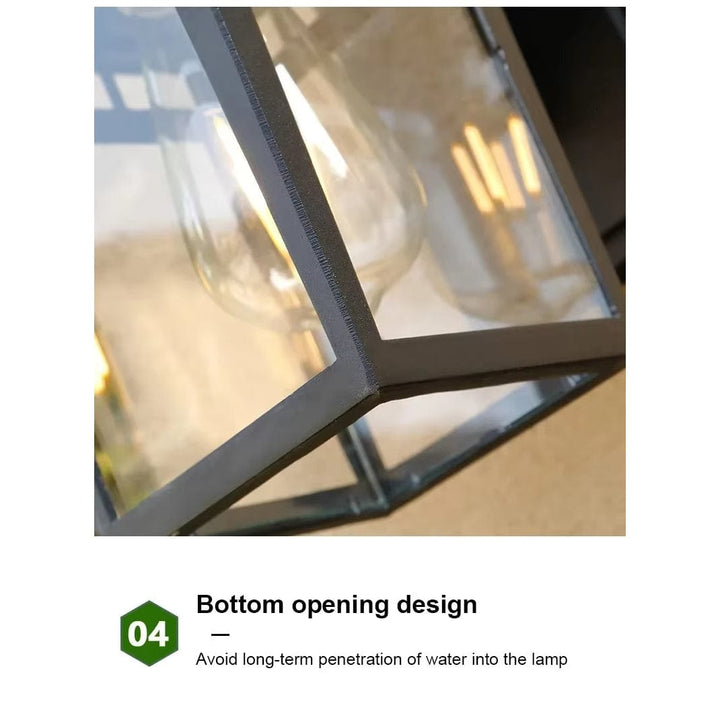Lisslune | Waterproof Outdoor Wall Light | Modern Design for Garden, Balcony, Stairway & Entrance Use