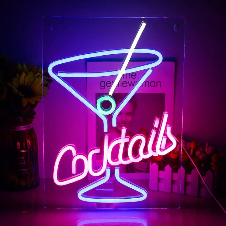 Lisslune | Lively Cocktails & Beer LED Neon Wall Sign