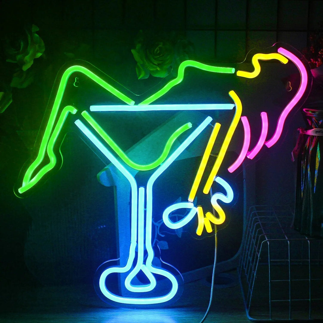 Lisslune | Lively Cocktails & Beer LED Neon Wall Sign