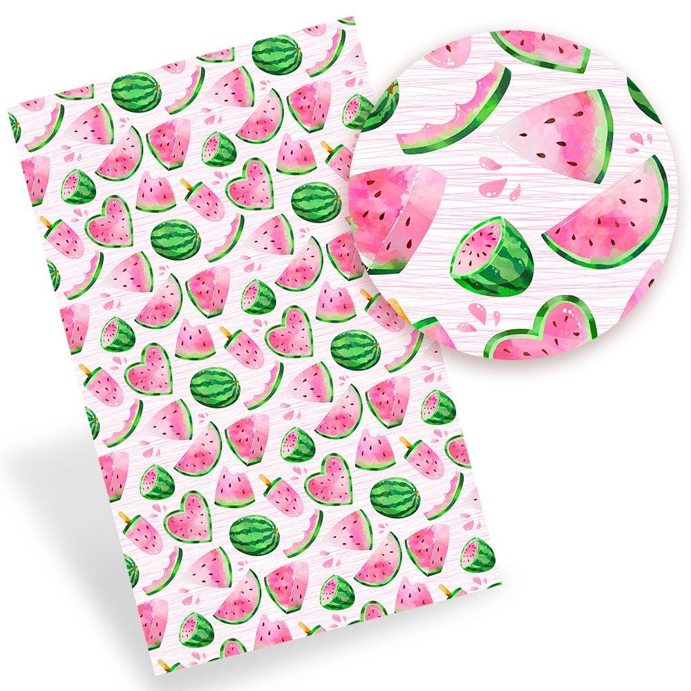 Lisslune | Lively Fruit-Themed Synthetic Leather - Crafting with Flair and Grace