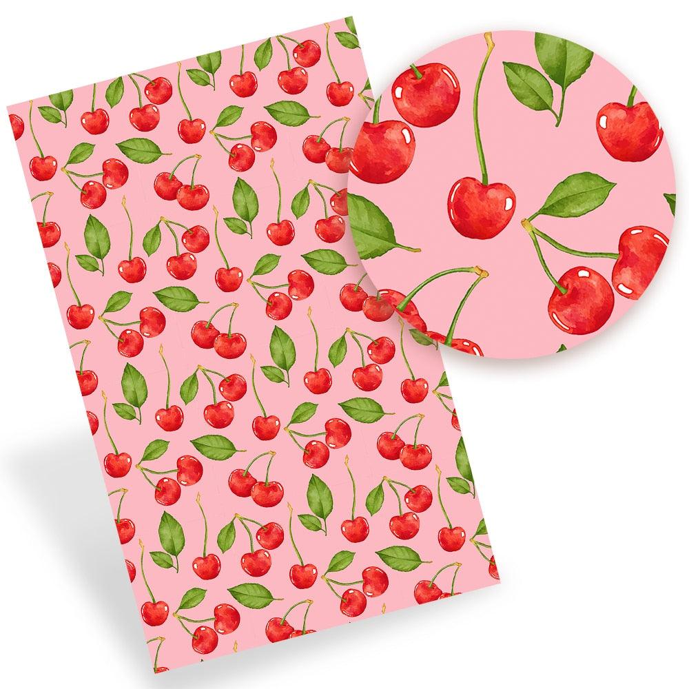 Lisslune | Lively Fruit-Themed Synthetic Leather - Crafting with Flair and Grace