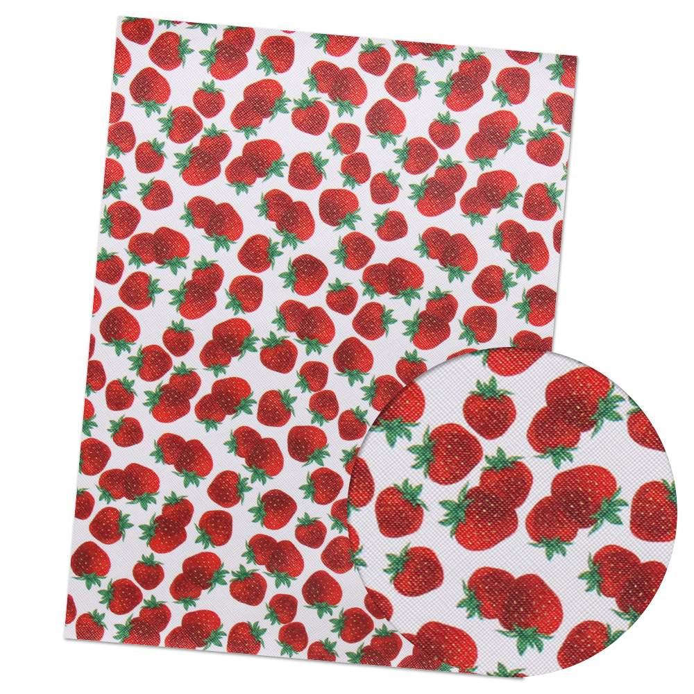 Lisslune | Lively Fruit-Themed Synthetic Leather - Crafting with Flair and Grace