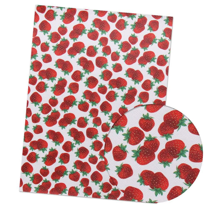 Lisslune | Lively Fruit-Themed Synthetic Leather - Crafting with Flair and Grace