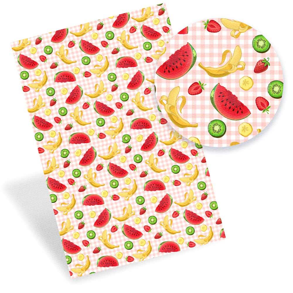 Lisslune | Lively Fruit-Themed Synthetic Leather - Crafting with Flair and Grace
