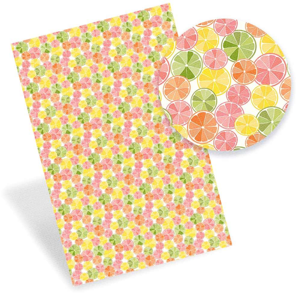 Lisslune | Lively Fruit-Themed Synthetic Leather - Crafting with Flair and Grace