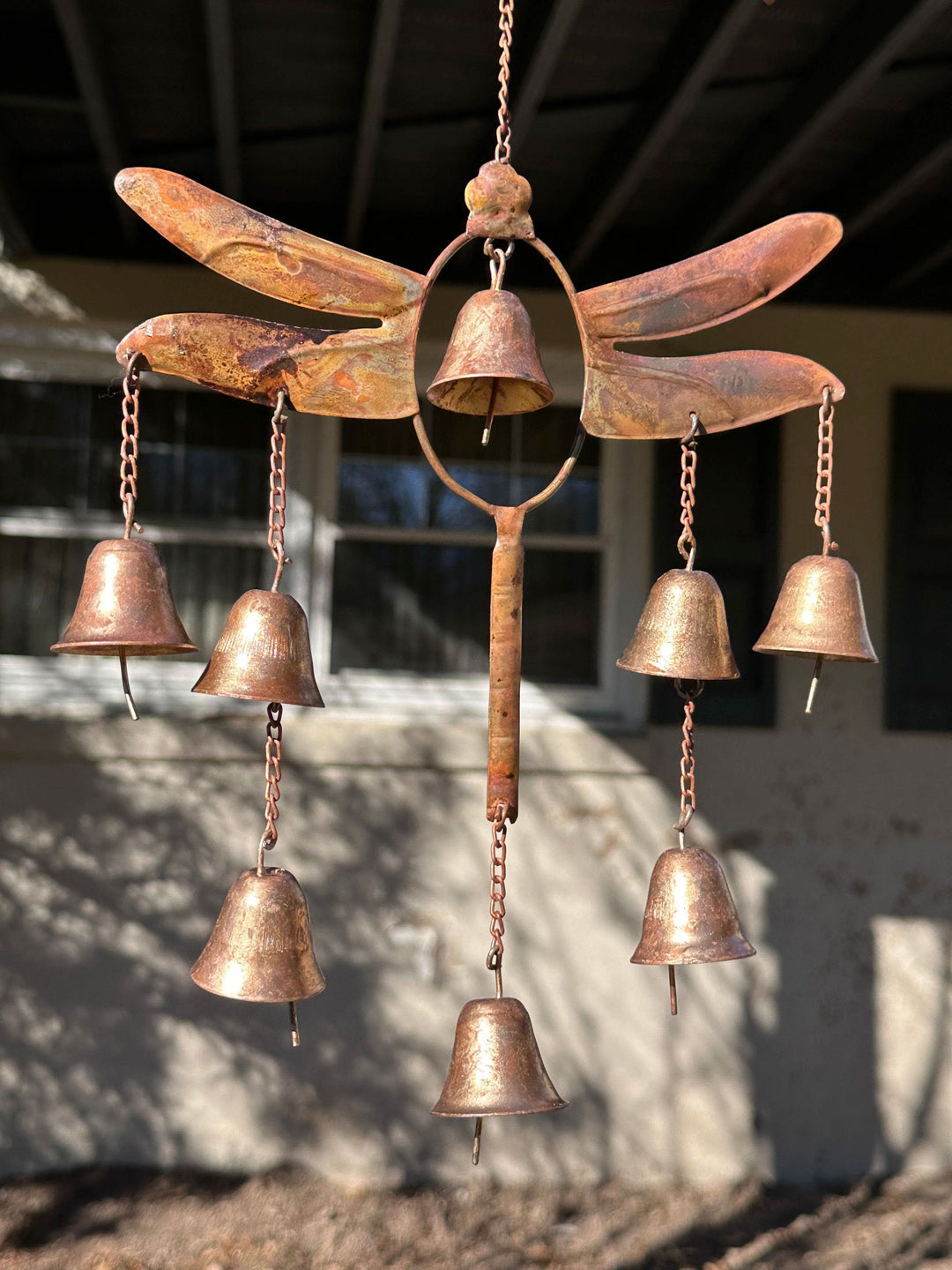 Lisslune | Dragonfly Wind Chime with Bells Handmade Decor