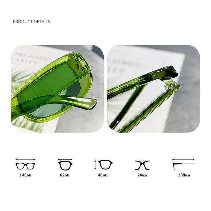 Lisslune | VINTA SHADE – Stylish Vintage Rectangle Sunglasses with UV Protection