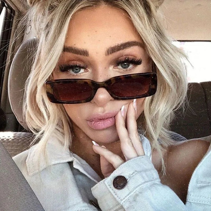 Lisslune | VINTA SHADE – Stylish Vintage Rectangle Sunglasses with UV Protection