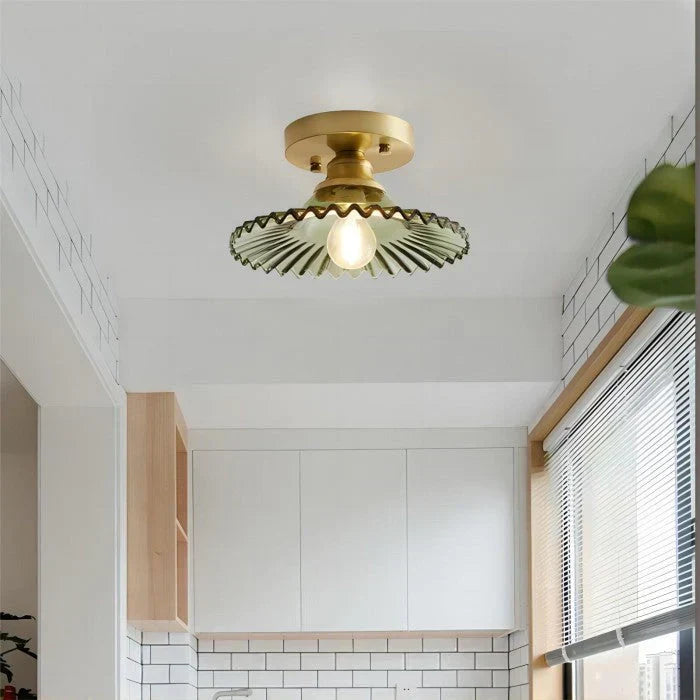 Lisslune | FloraGlow - Ribbed Flower Head Ceiling Lamp